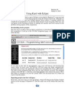 Using Karel With Eclipse: Downloading Starter Projects