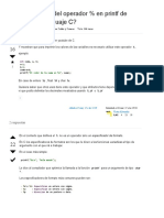 ¿Cual Es El Uso Del Operador % en Printf de Variables en Lenguaje C - Stack Overflow en Español