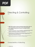 Directing & Controlling: Unit 4