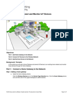 1.2.2.3 Packet Tracer - Connect and Monitor IoT Devices PDF