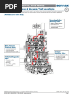 Critical Wear Areas & Vacuum Test Locations: JF016E Lower Valve Body