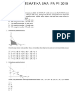 Soal Unbk Matematika Sma Ipa 2019