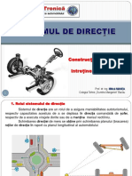 Automobile - X-XI - Suport de Curs - Sistemul de Directie Al Automobilului PDF