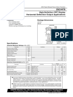 High-Definition CRT Display Horizontal Deflection Output Applications