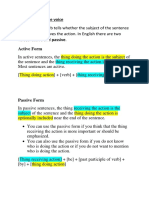 Active and Passive Voice