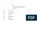 Introductory Electricity and Magnetism Worksheets and Solutions