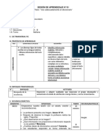 Sesión de Aprendizaje 1 1ero. Razo Verbal Modelo de Sesión