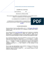 Destitución Como Consecuencia de Proceso Disciplinario