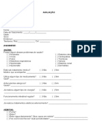 Ficha de Avaliação Corporal