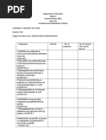 Worksheet 1 Competency Grade 1 - 1st