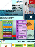 Paparan Sosialisasi Permenkes Perawat 26 Okt 2019