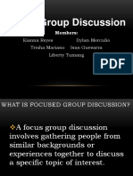 Focus Group Discussion