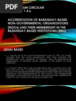 Accreditation of NGOs To BBIs