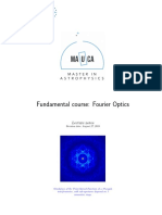 Fundamental Course: Fourier Optics: Lecture Notes