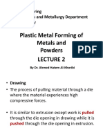 Plastic Metal Forming of Metals and Powders