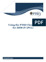 Using The PTSD Checklist For DSM-IV (PCL) : WWW - Ptsd.va - Gov