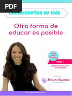 Tema 1 Montessoriza Tu Vida. Miriam Escacena