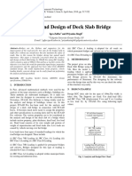 Analysis and Design of Deck Slab Bridge (IRC)