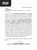 Modelo de Solicitud de Comisión de Servicios