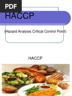 Haccp: (Hazard Analysis Critical Control Point)