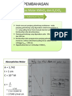 Pembahasan: Absorptivitas Molar Kmno Dan K Cro