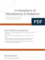 Alarm Symptoms of Hematoonco in Pediatrics: Dr. Cece Alfalah, M.Biomed, Sp.A (K) Pediatric Hematology and Oncology