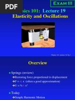 Physics 101:: Elasticity and Oscillations