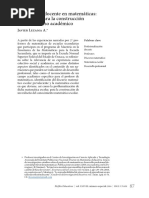 Experiencia Docente en Matemáticas: Narrativas para La Construcción de Un Discurso Académico