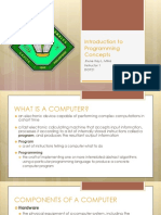 01 Introduction To Programming Concepts