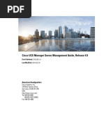 Cisco UCS Manager Server Management Guide