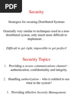 Security: Strategies For Securing Distributed Systems