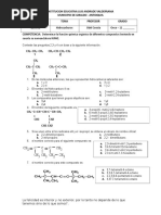 EVALUACION de Quimica Alcanos Alquenos y Alquinos