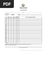 Province of Isabela Daily Time Record: Republic of The Philippines