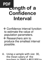 Length of A Confidence Interval