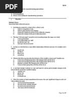 Cost Accounting Practice Test