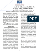 Thermal Stress Analysis of Rectangular Plate Due To Convection Using Finite Element Method