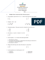 2 Quarterly Test Reviewer Xavier School Nuvali Grade 7 Mathematics Name: - Date