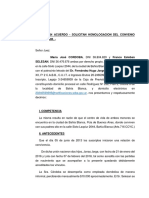 Solicitan Homologacion Del Convenio Regulador