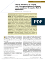 Regional Versus General Anesthesia in Surgical Patients With Chronic Obstructive Pulmonary Disease: Does Avoiding General Anesthesia Reduce The Risk of Postoperative Complications?