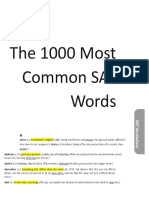 The 1000 Most Common SAT Words: Abate (V.) To Reduce, Lessen (The Rain Poured Down For A While, Then