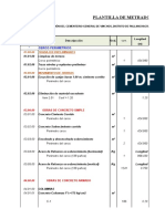 Metrado Cerco Perimetrico