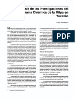 Análisis Del Programa Dinámica de La Milpa en La Península de Yucatán