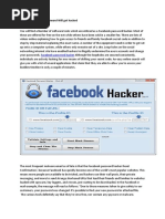 Facebook Password Hacker