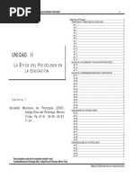 Sociedad Mexicana de Psicología (2002) - Código Ético en El Psicólogo México Trillas. PP 47-51, 63-67 y 71-81. (La Ética Del Psicólogo en La Educación) 0301 U 3 PDF