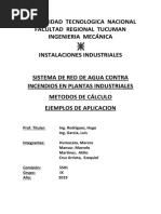 Sistemas de Red de Agua Contra Incendios en Plantas Industriales. Métodos de Cálculo