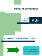 Derecho Civil VII Contratos I Contratos Preparatorios