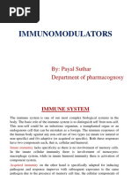 Immunomodulators: By: Payal Suthar Department of Pharmacognosy