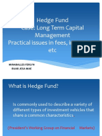 Hedge Fund Case: Long Term Capital Management Practical Issues in Fees, Incentives, Etc