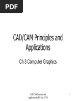 CAD/CAM Principles and Applications: CH 3 Computer Graphics