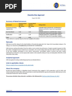 Dwarka Das Agarwal: Summary of Rated Instrument